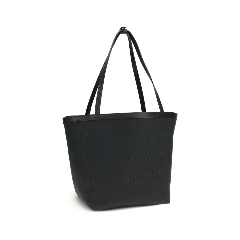 The Row Black Cotton Shoulder Bag