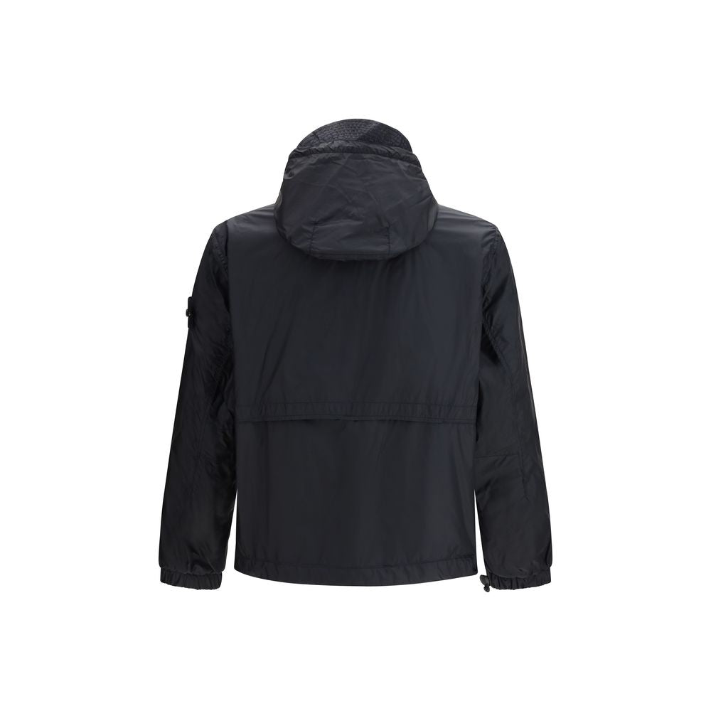 Stone Island Blue Polyamide Shell Jacket