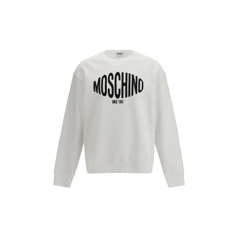 Sweat-shirt Moschino en coton blanc