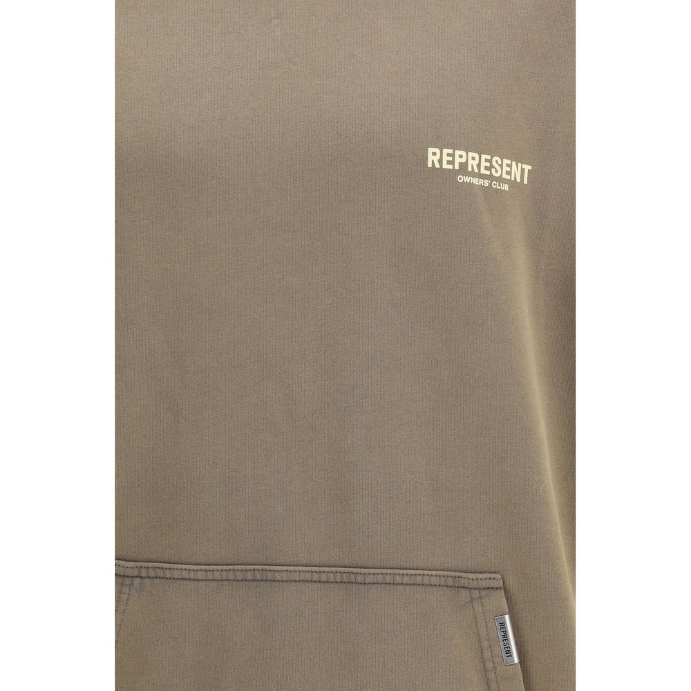Braunes Baumwoll-Sweatshirt darstellen