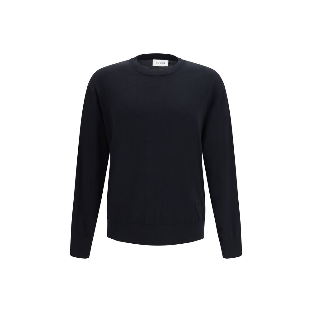Laneus Black Cotton Sweatshirt