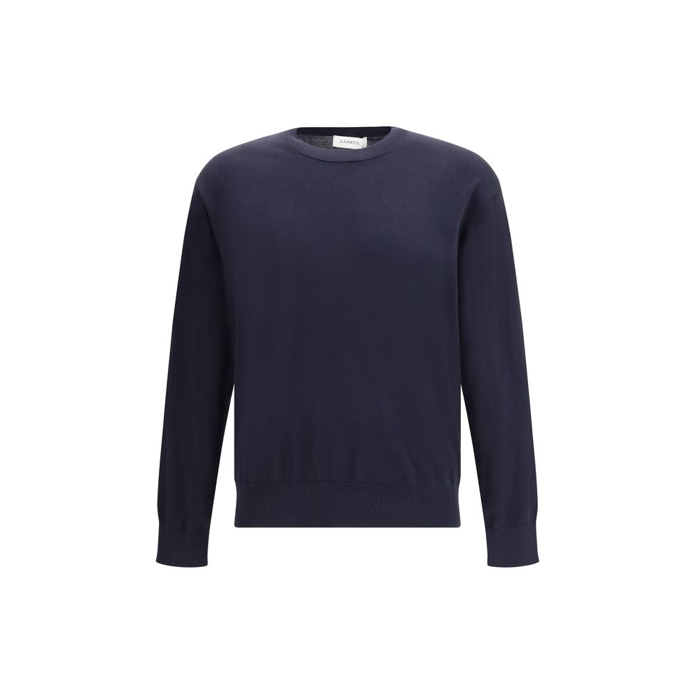 Laneus Blue Cotton Sweatshirt