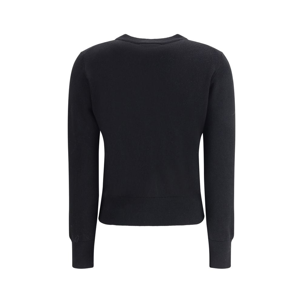 Ami Paris Black Wool Cardigan