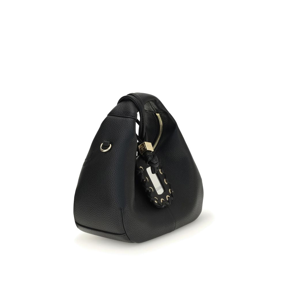 Sac à main Ganni noir en polyester recyclé