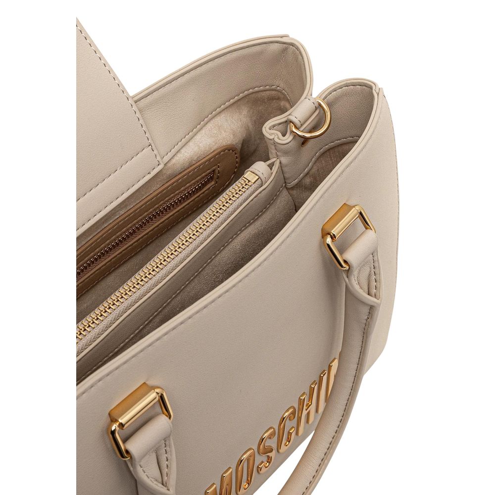 Sac à main Love Moschino beige en polyéthylène