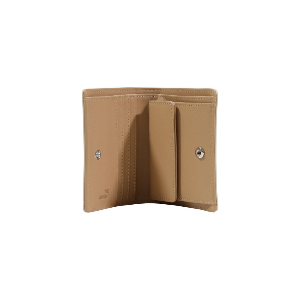 Love Moschino Geldbörse aus Polyethylen, Beige
