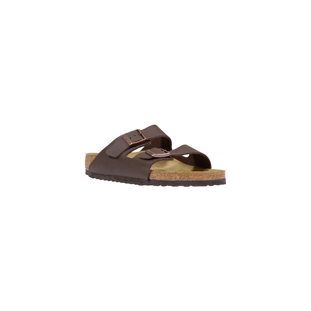 Birkenstock Brown Synthetic Flat Sandals