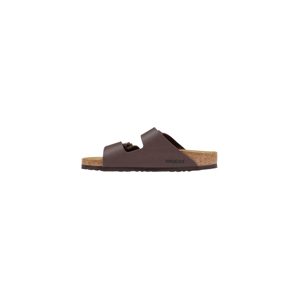 Birkenstock braune flache Sandalen aus Synthetik