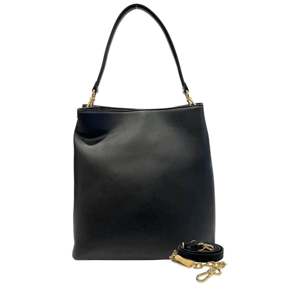 Sac bandoulière Twinset noir en similicuir pour femme