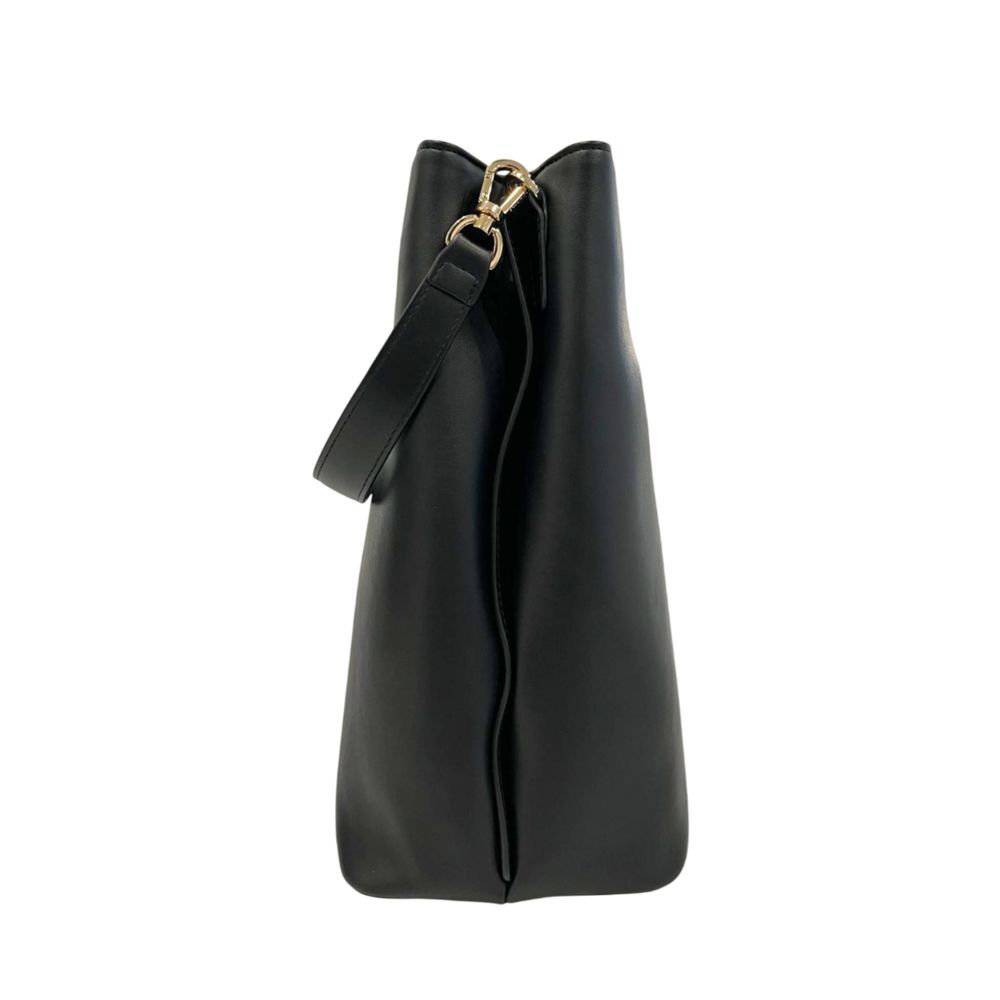 Sac bandoulière Twinset noir en similicuir pour femme