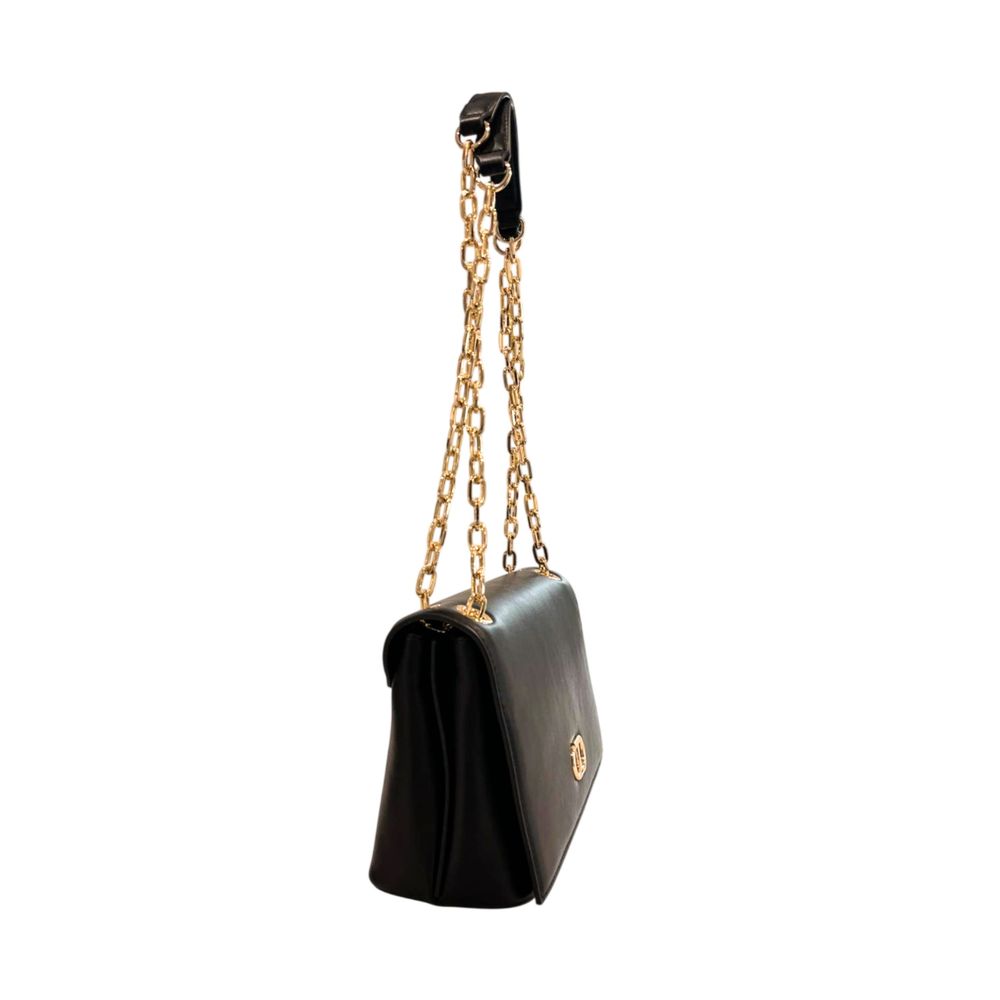 Sac bandoulière Twinset noir en similicuir pour femme