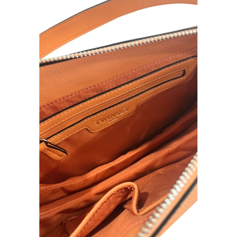 Twinset orange Polyurethan Damen Umhängetasche