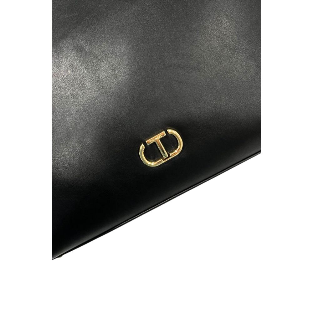 Sac bandoulière Twinset noir en similicuir pour femme