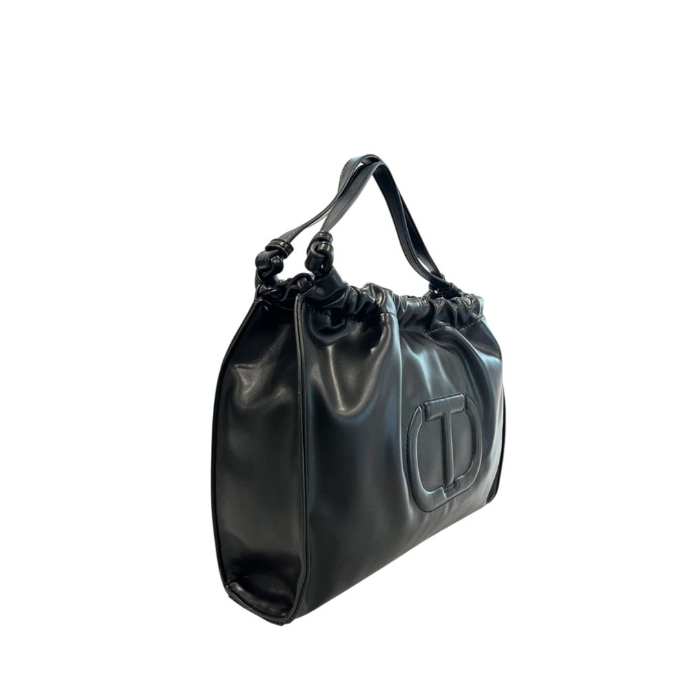 Twinset Schwarze PU Damen Umhängetasche