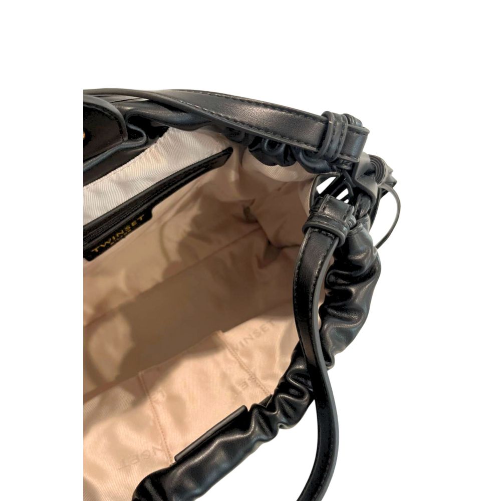Twinset Schwarze PU Damen Umhängetasche