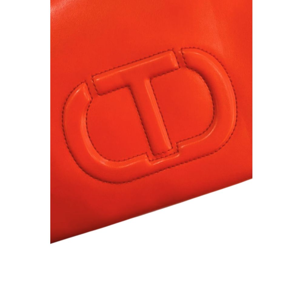 Twinset orange Damen-Handtasche aus Kunstleder
