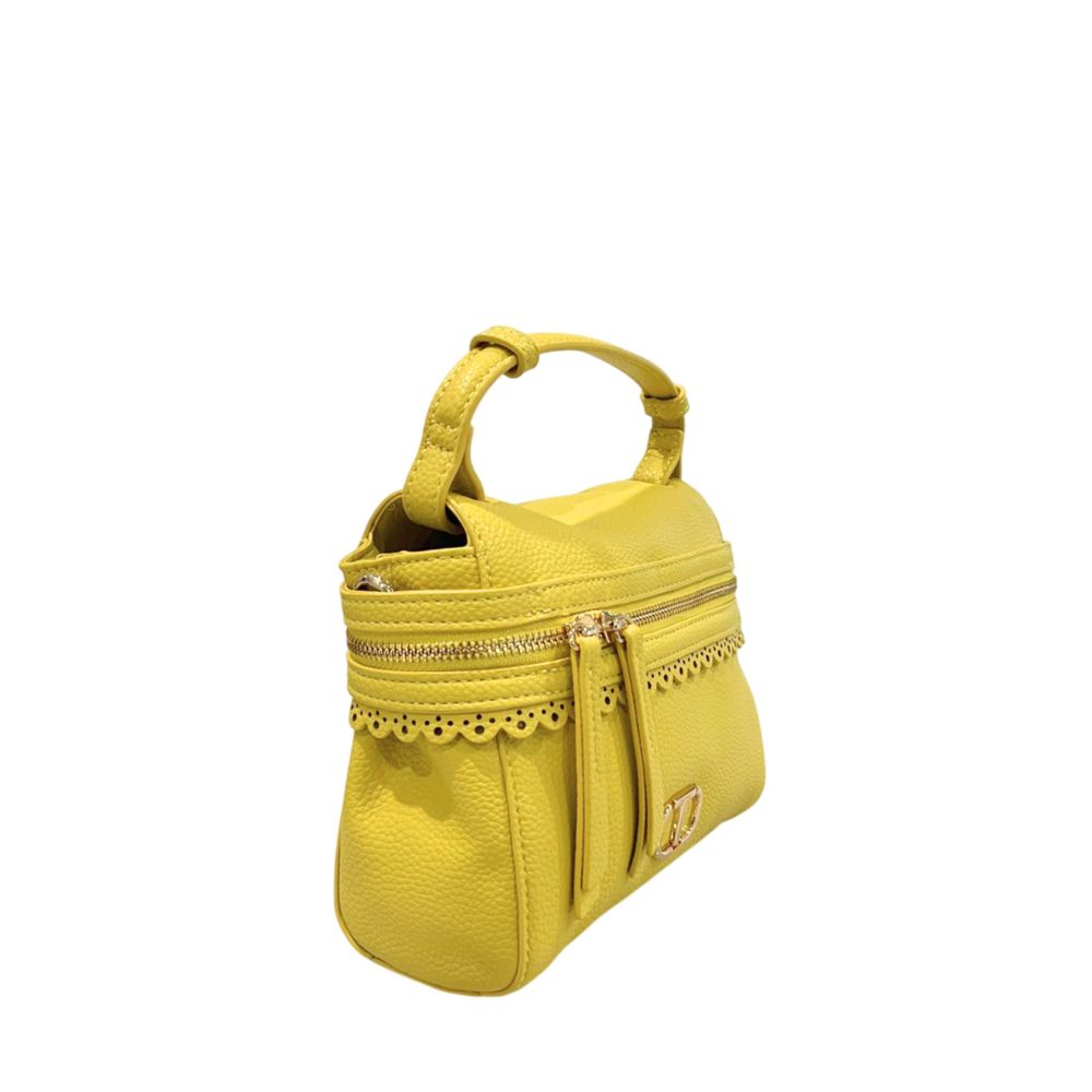 Sac à main Twinset pour femme en similicuir jaune