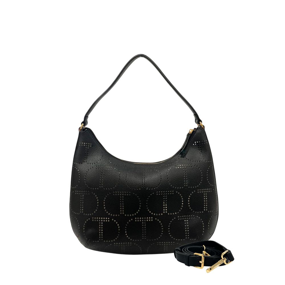 Twinset Schwarze Damenhandtasche aus PU