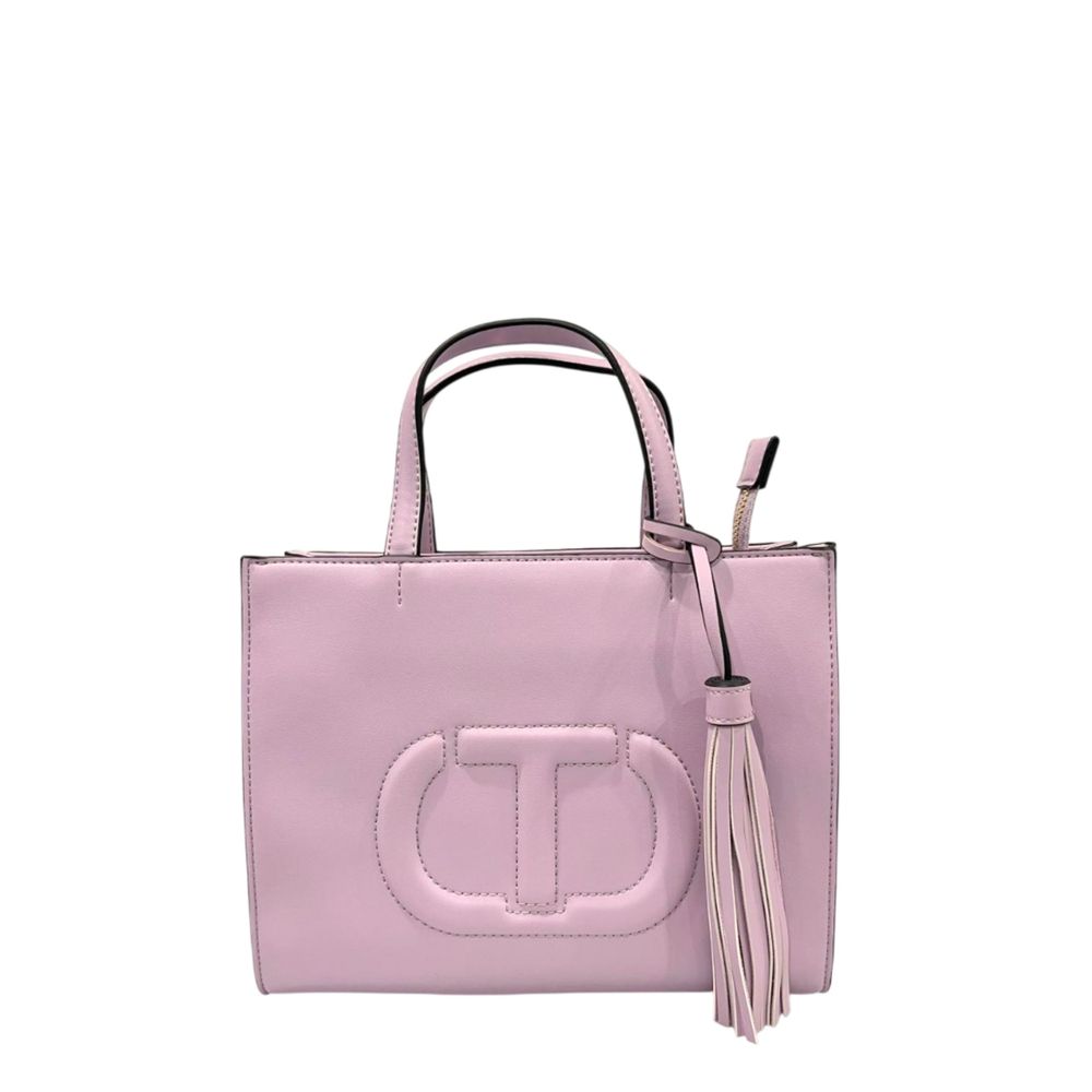 Sac à main Twinset pour femme en similicuir violet