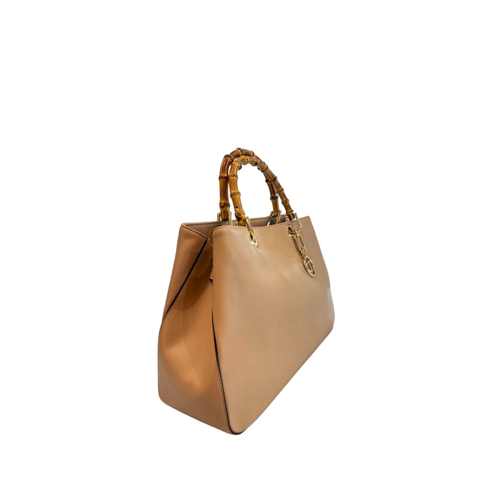 Sac à main Twinset pour femme en similicuir marron