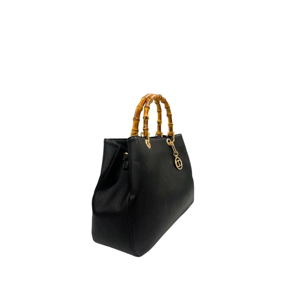 Sac à main noir en polyuréthane pour femme Twinset