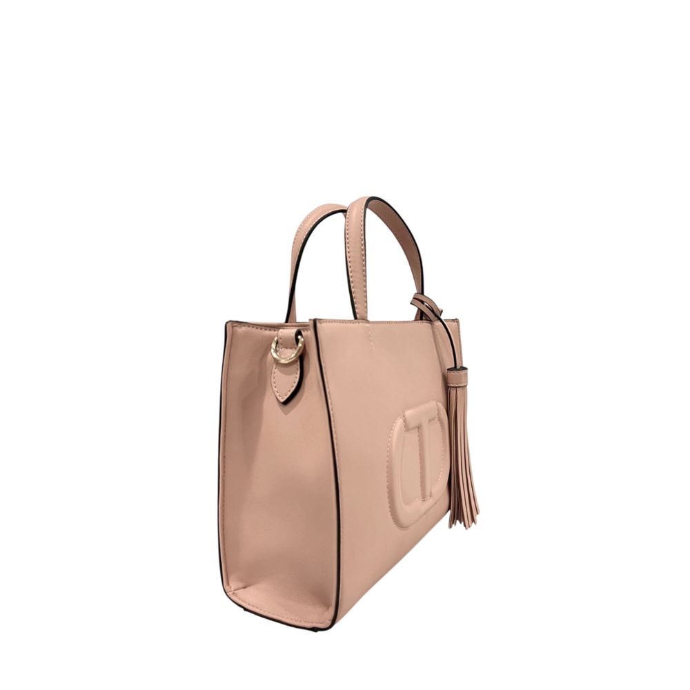 Twinset Rosa PU Damen Handtasche