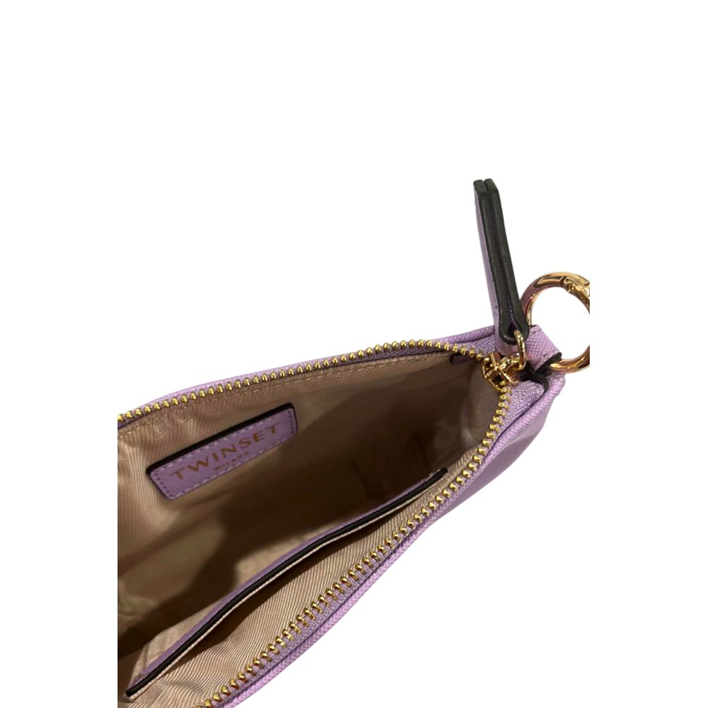 Twinset Lila PU Damen Umhängetasche