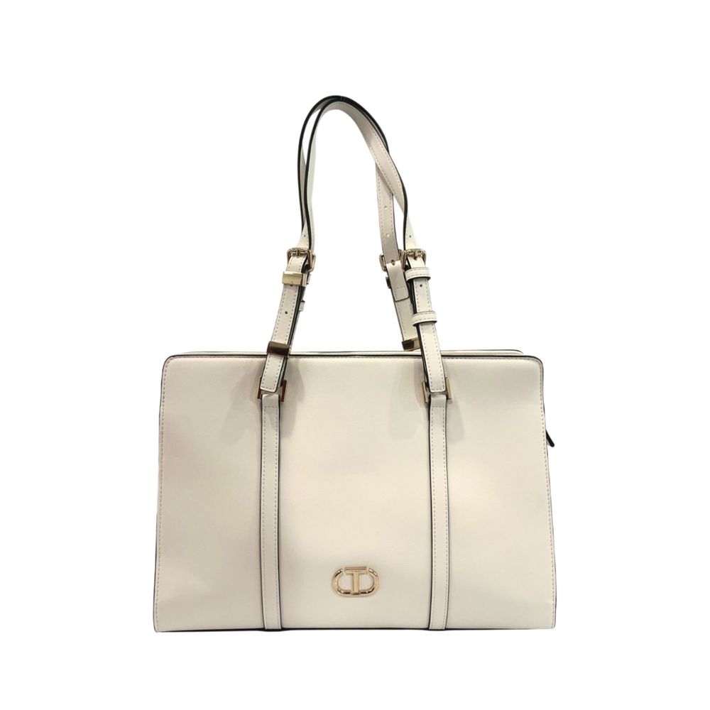Sac à bandoulière Twinset en PU blanc pour femme