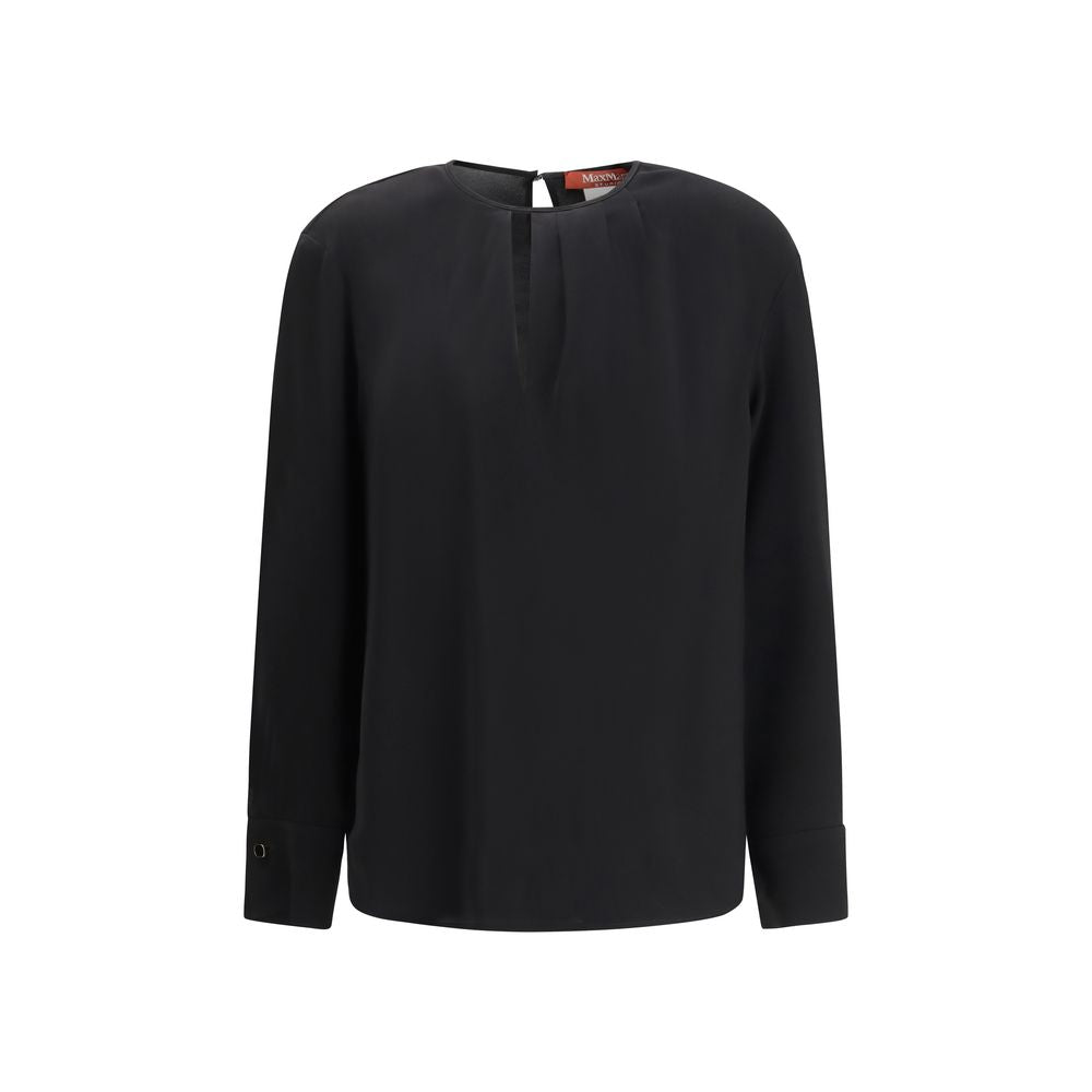 Max Mara Black Triacetate Blouse