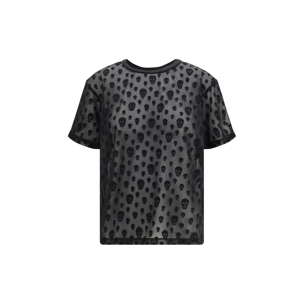 Alexander McQueen Black Polyamide T-Shirt