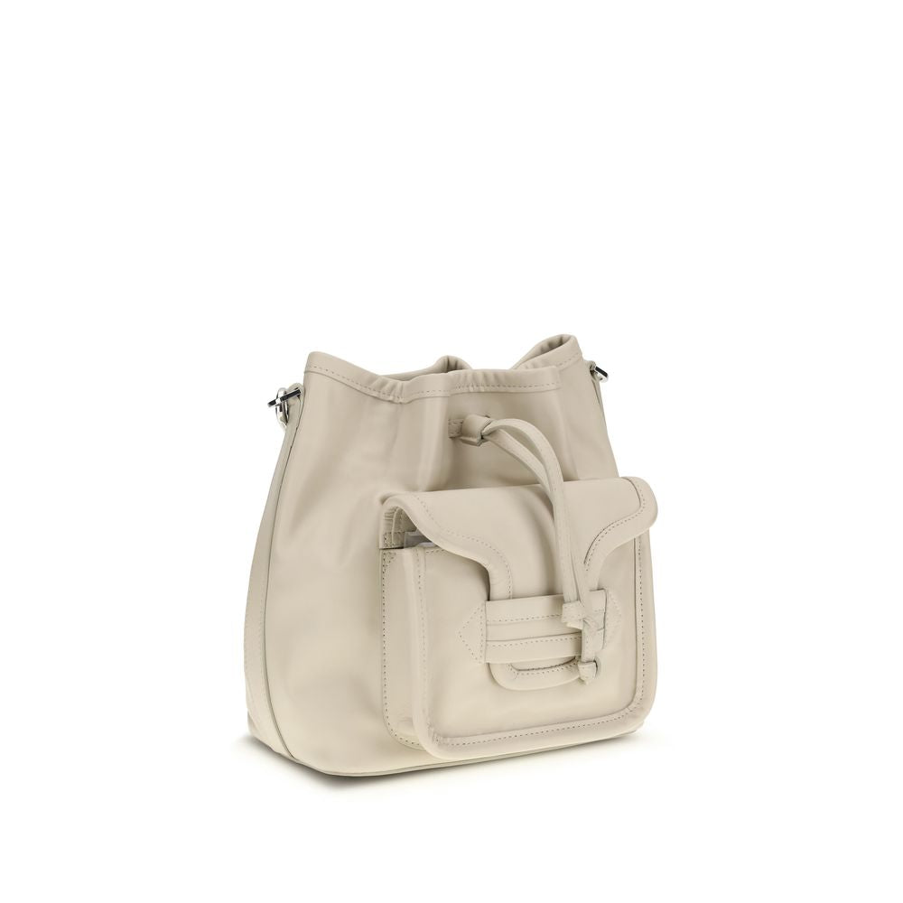Pierre Hardy Beige Calf Leather Bos Taurus Backet Bag