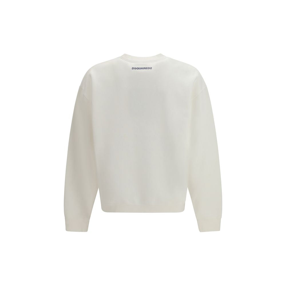 Dsquared² White Cotton Sweatshirt