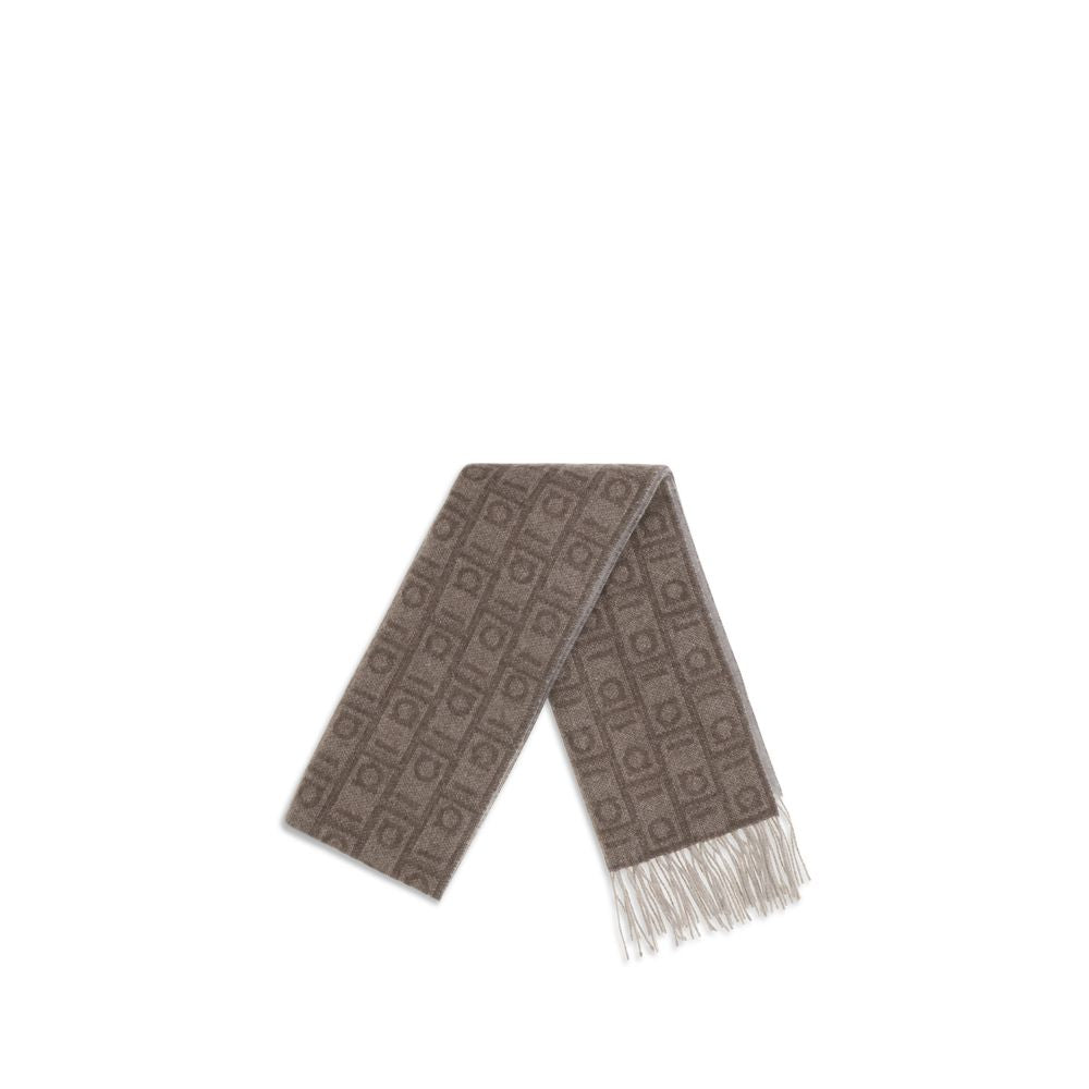 Ferragamo Brown Cashmere Scarf