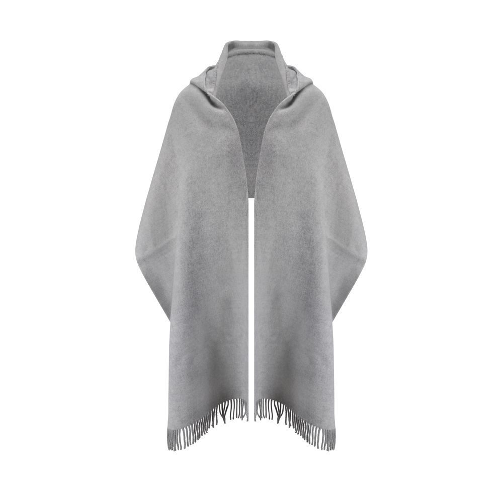 Brunello Cucinelli Gray Wool Scarf