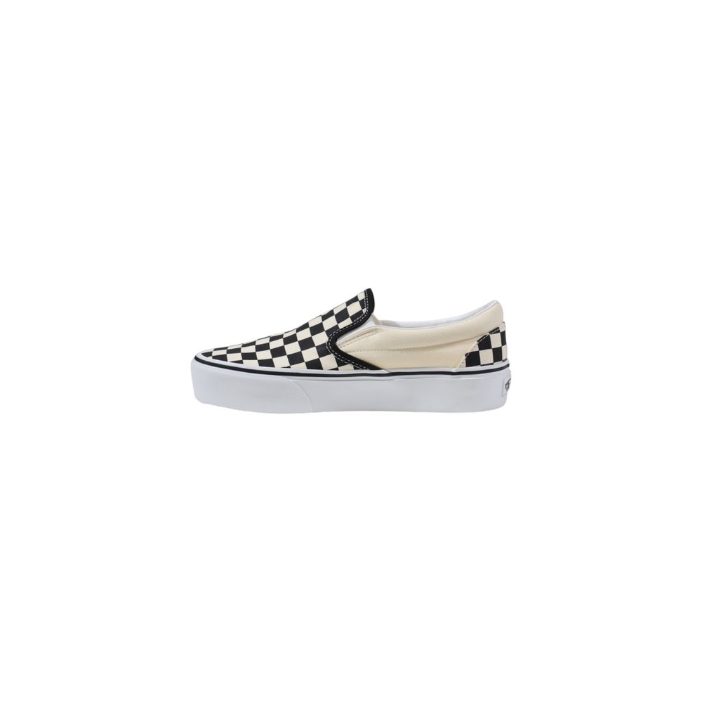 Vans White Fabric Platform Sneakers