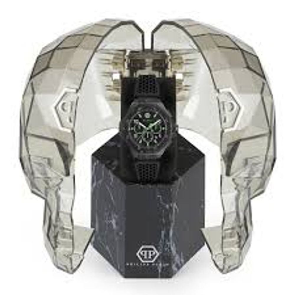 Philipp Plein Schwarze Sportuhr aus Synthetik