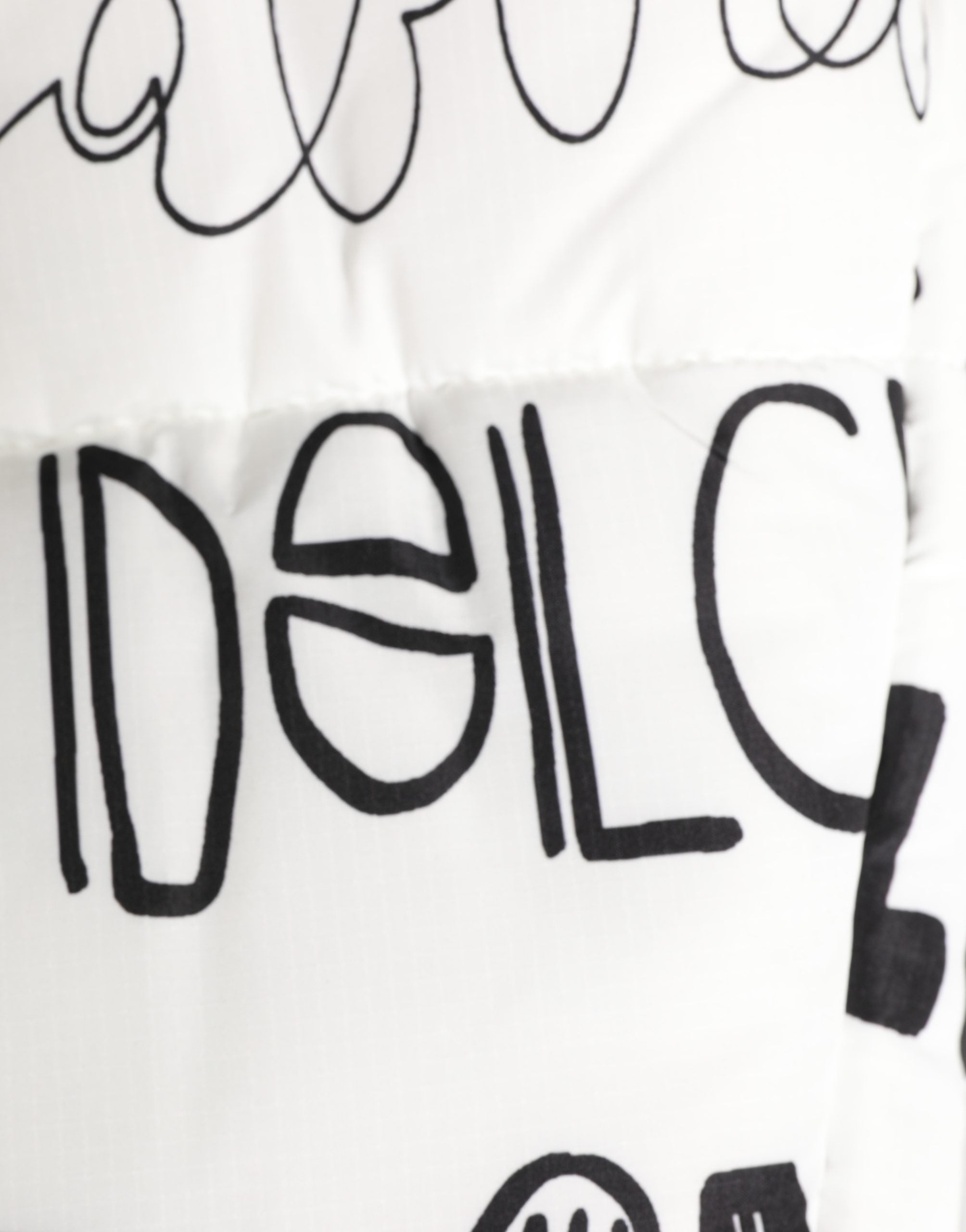 Dolce & Gabbana Chapeau Casquette Entirement Enveloppante Imprimé Logo Blanc