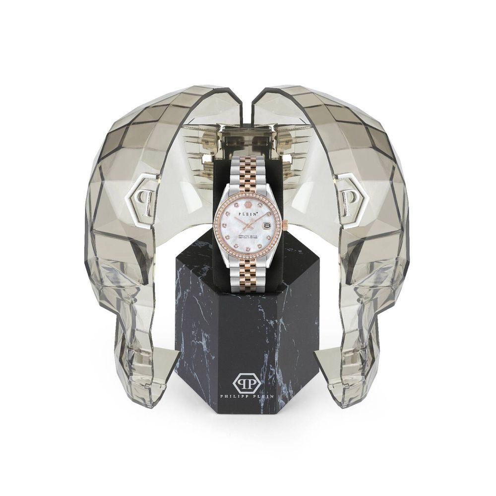 Philipp Plein Mehrfarbige Edelstahluhr