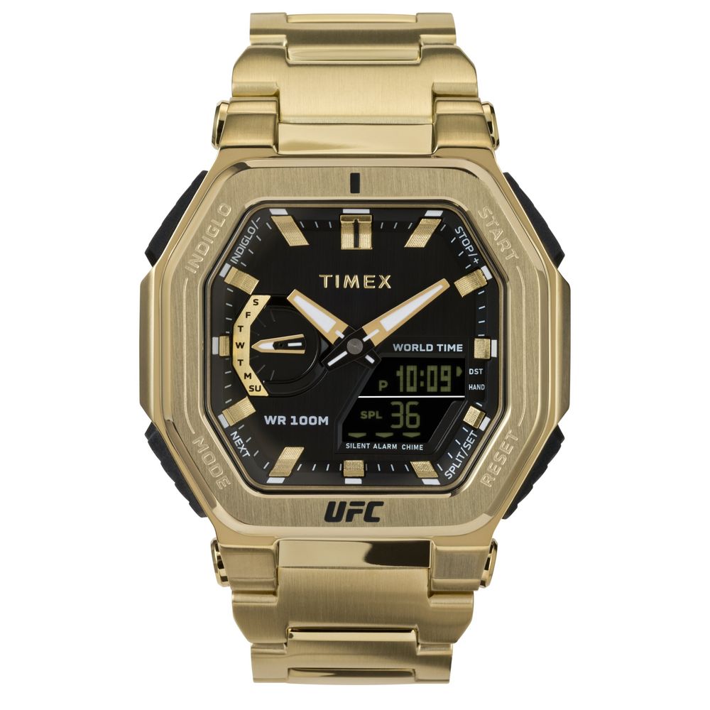 Timex Gold Stainless Steel Sport Watch