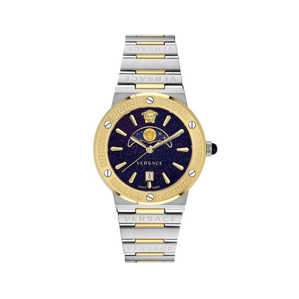 Versace Gray Stainless Steel Dress Watch