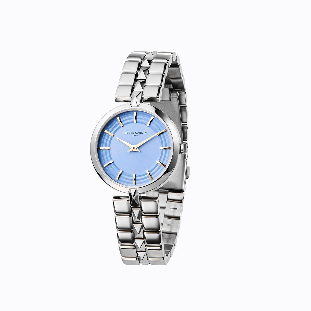 Montre habillée Pierre Cardin grise en acier inoxydable