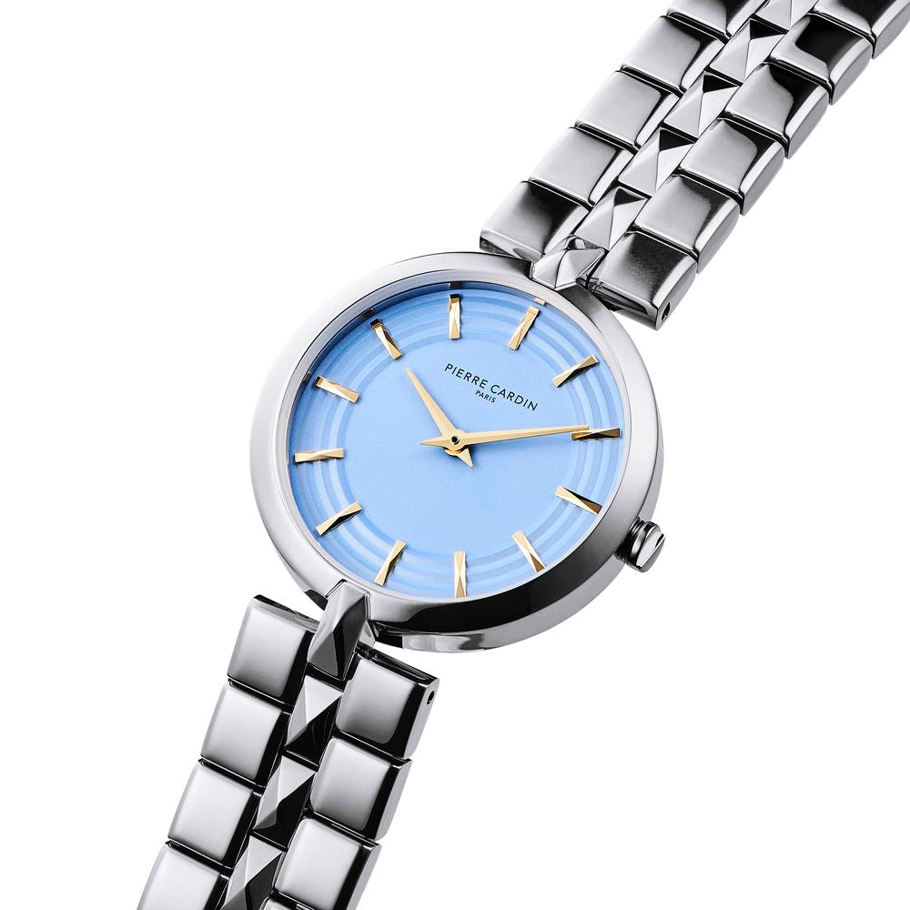 Montre habillée Pierre Cardin grise en acier inoxydable