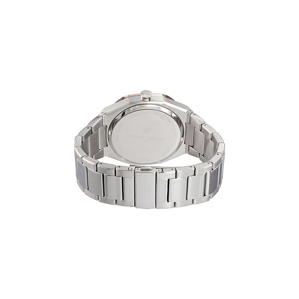 Montre habillée Pierre Cardin grise en acier inoxydable