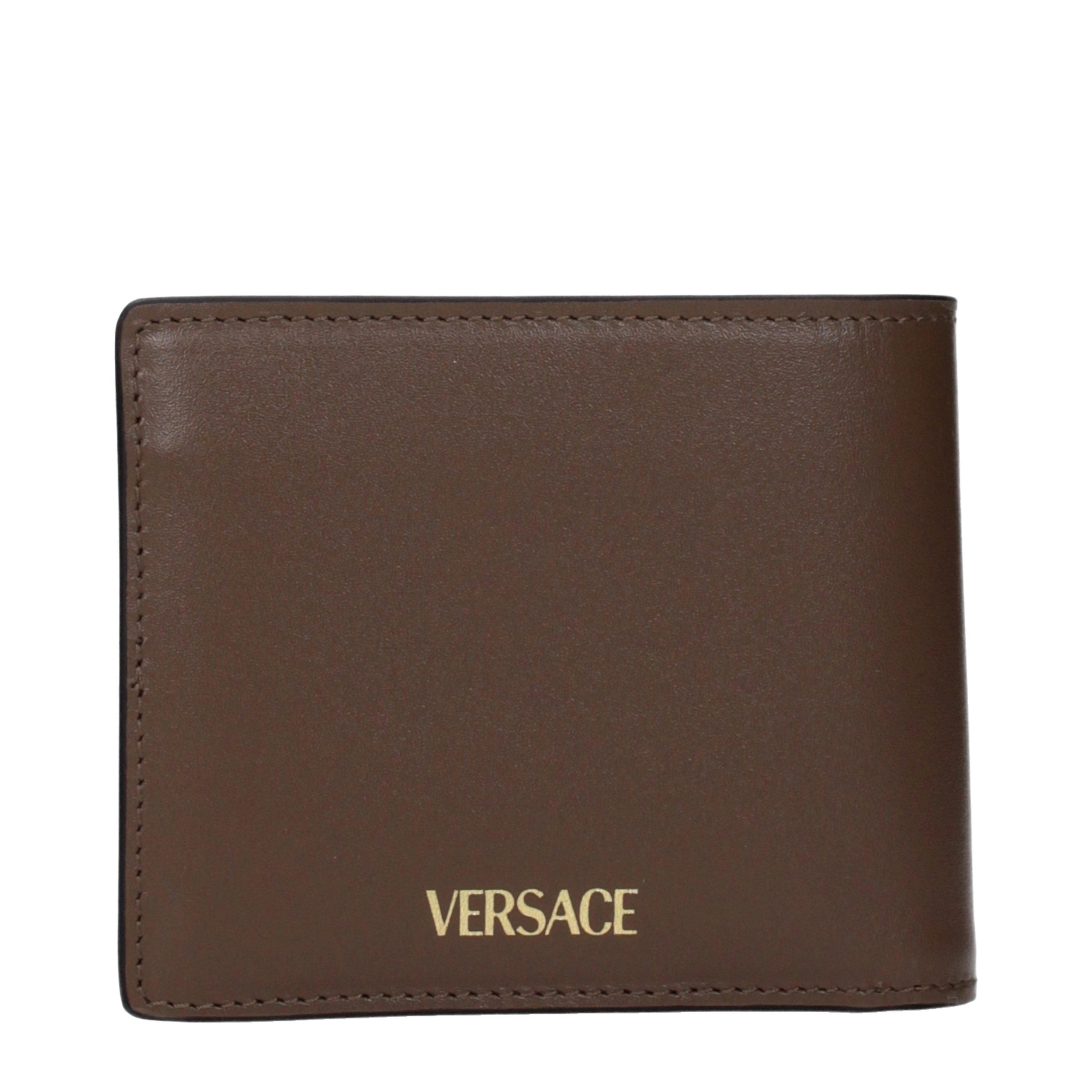 Versace Brown Leather Wallet