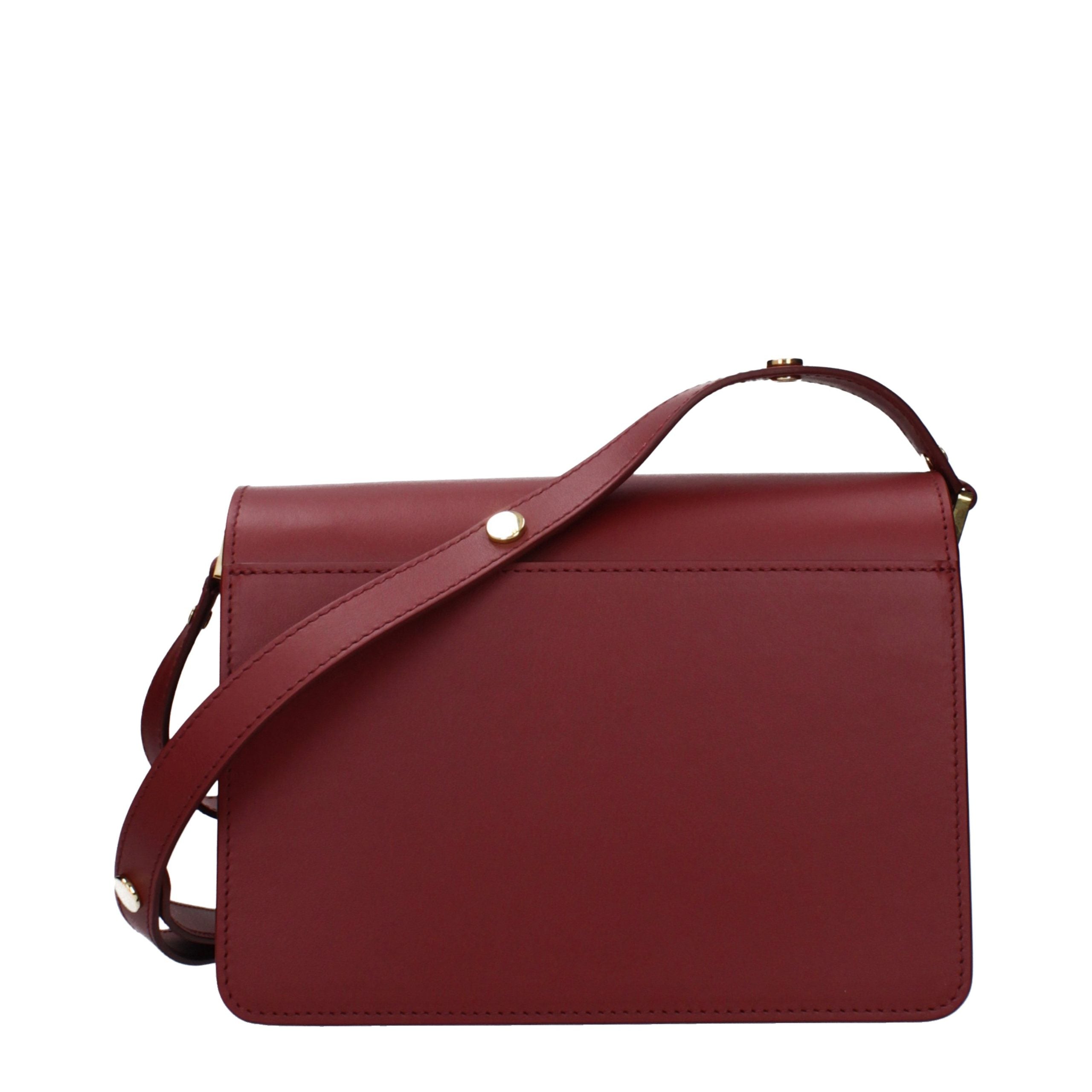 Marni Schultertasche aus rotem Leder