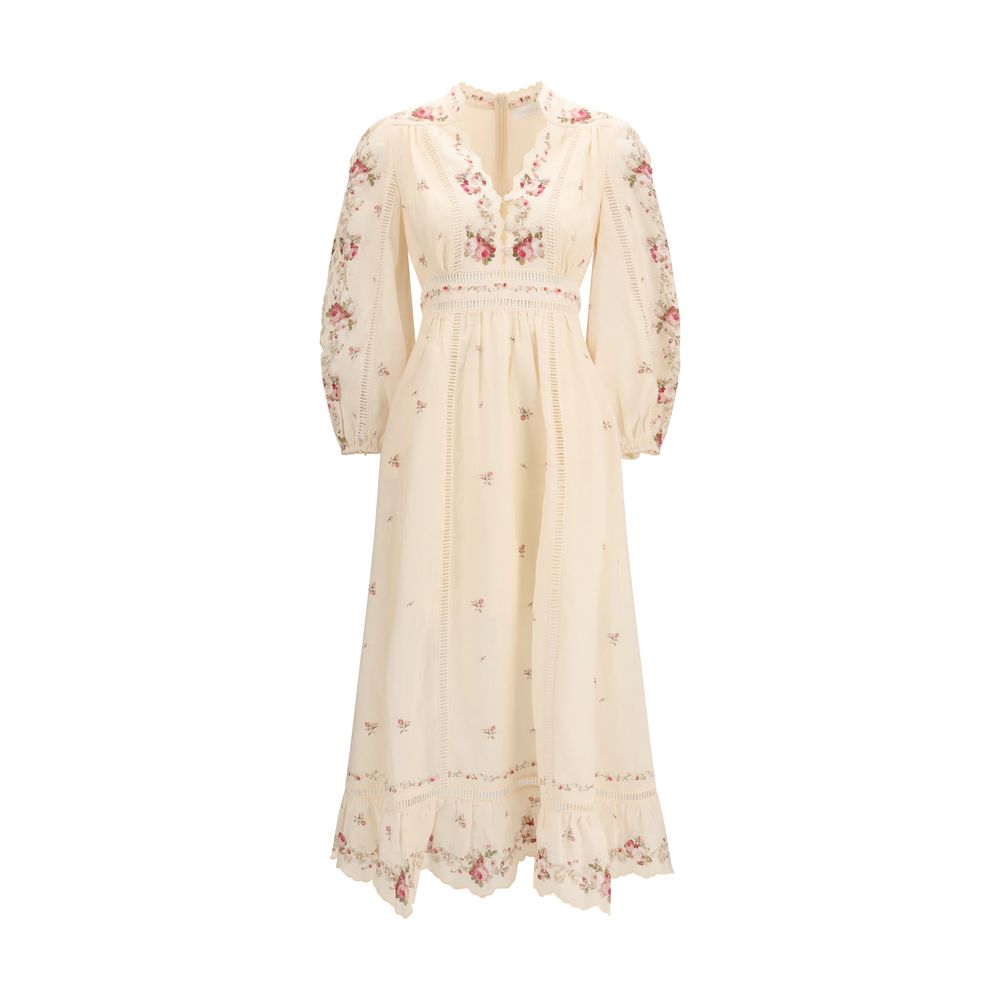 Zimmermann Beige Linen Casual Dress