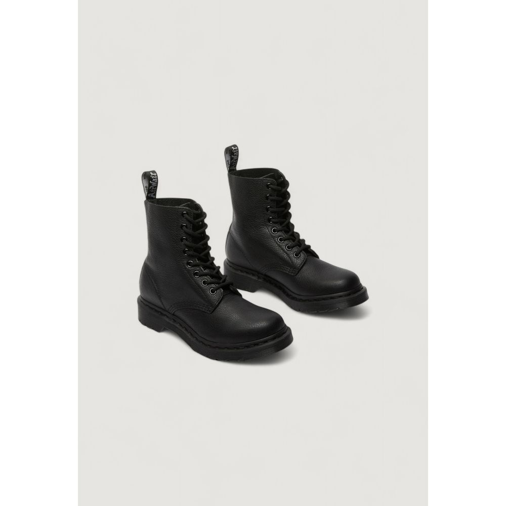 Bottes lacées en cuir noir Dr. Martens