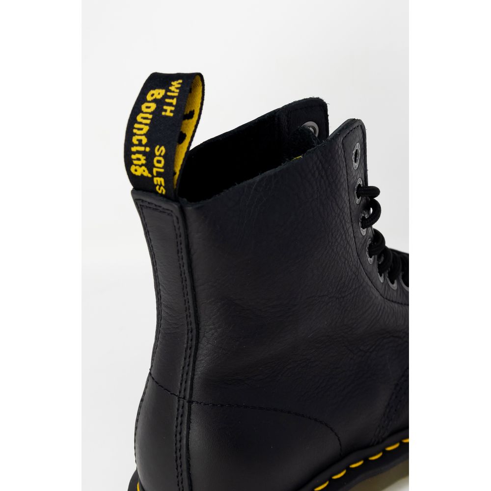 Dr. Martens Black Leather Lace-Up Boots
