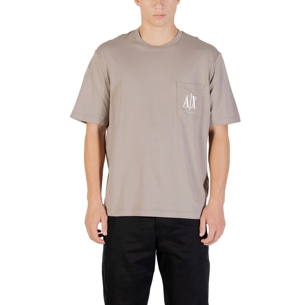 Armani Exchange Brown Cotton Sportswear