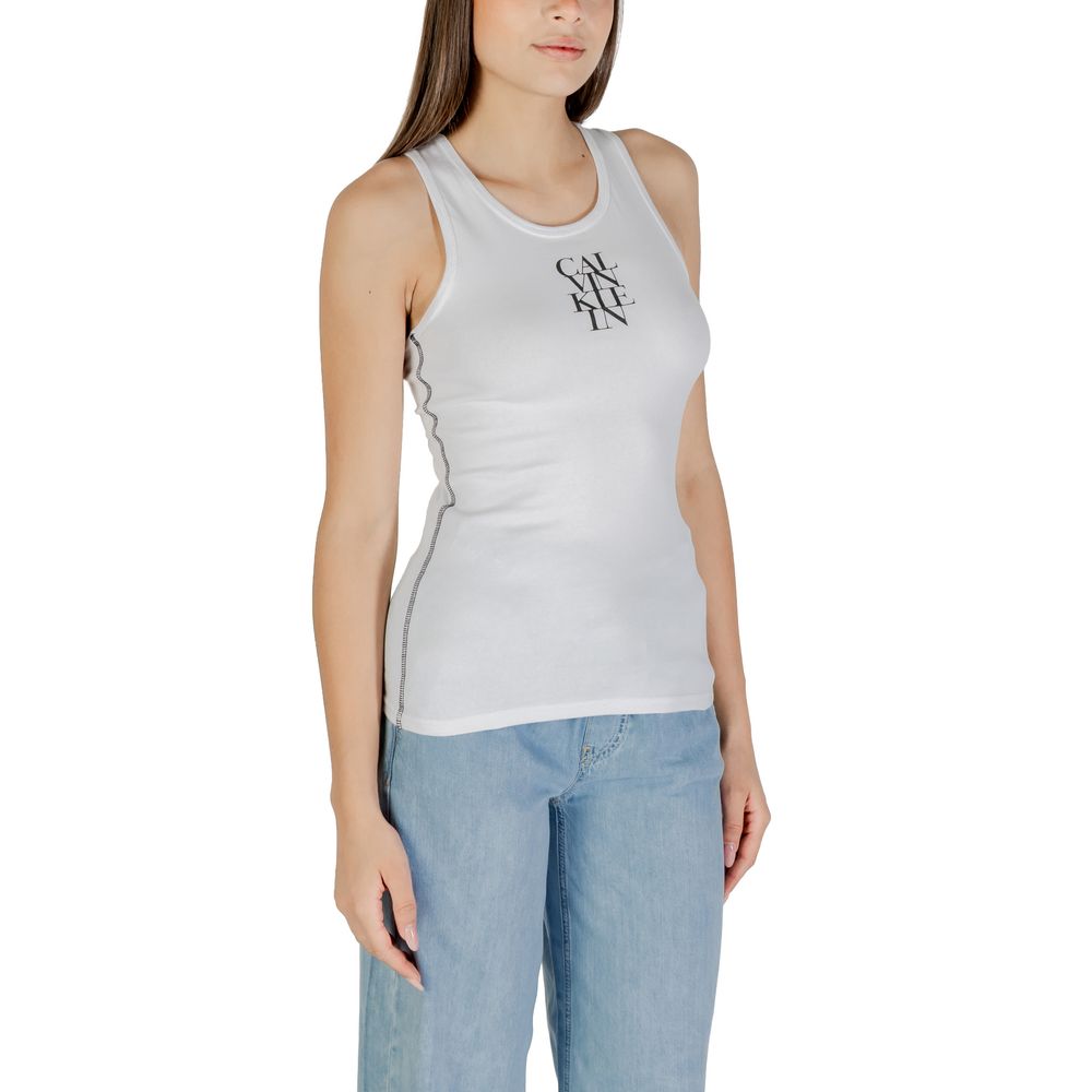 Calvin Klein Jeans Oberteil aus weißer Baumwolle